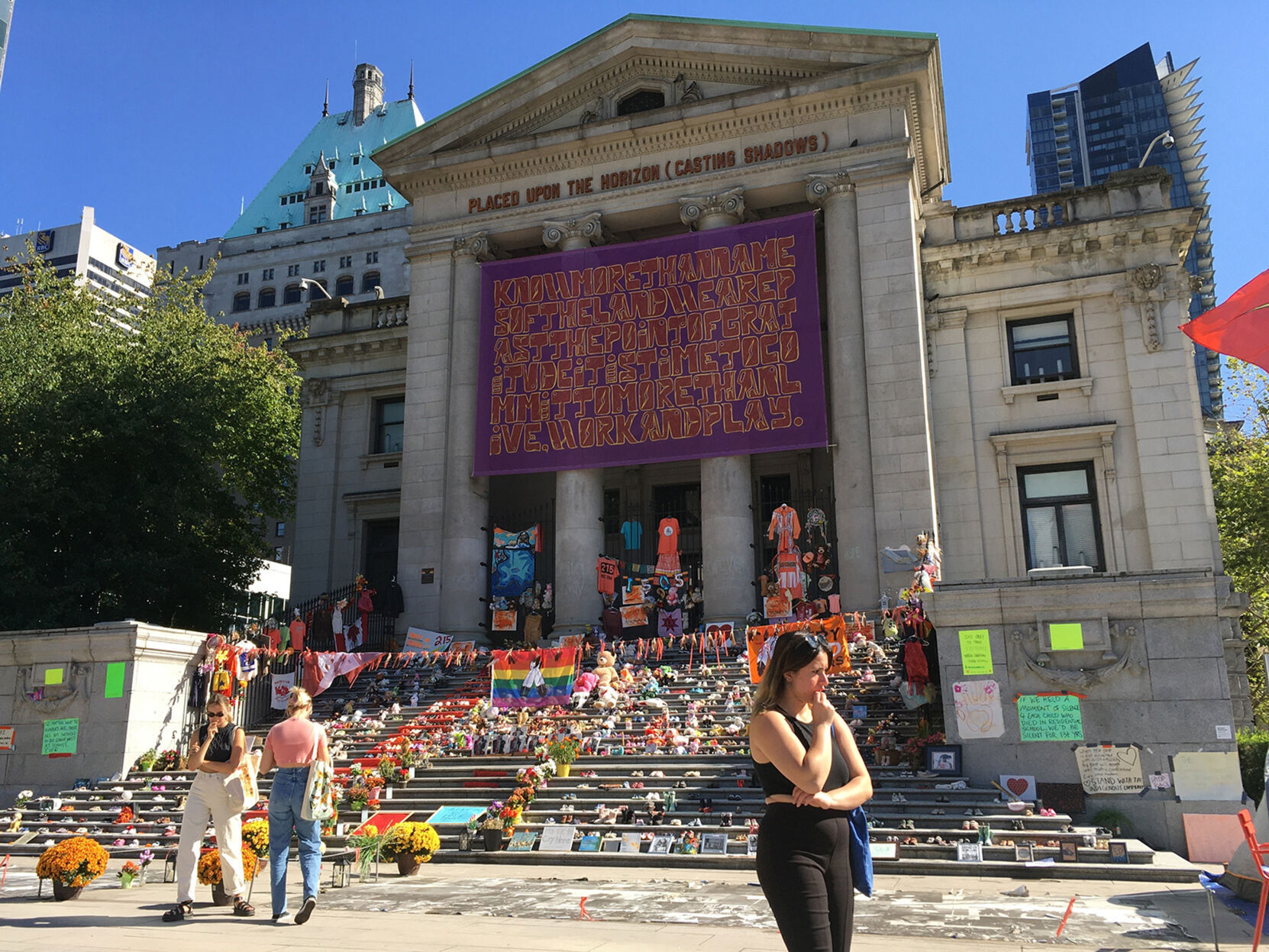 2. Go to Robson Square and stay there, quietly and unobtrusively, for a while